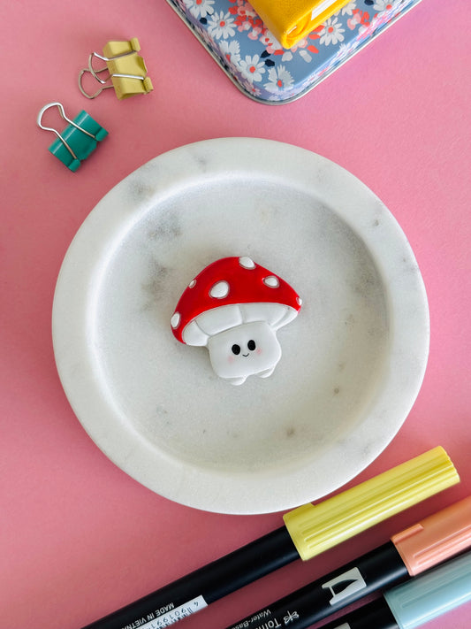 Mushroom | Handmade polymer clay magnet