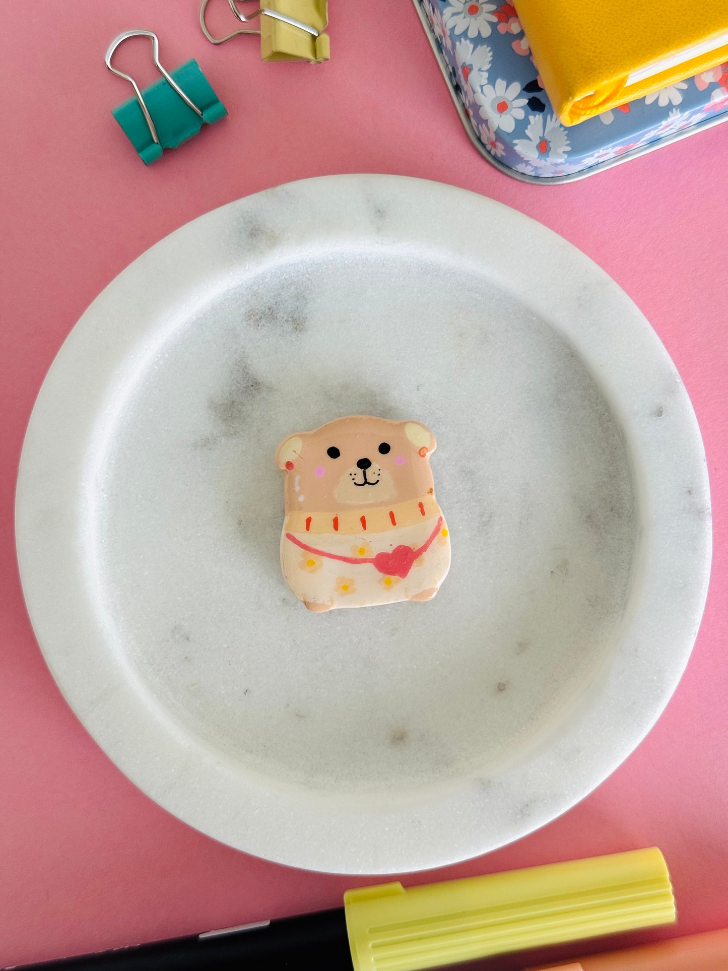Handmade polymer clay dog magnets for fridge and office NZ