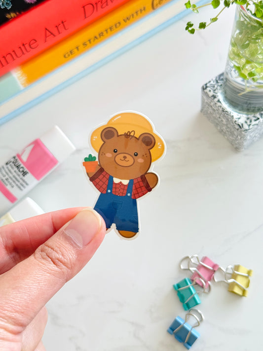 Cute stationery sticker for laptops, journals, and scrapbooks