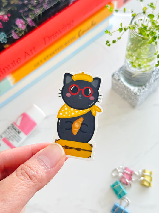 Cute stationery sticker for laptops, journals, and scrapbooks