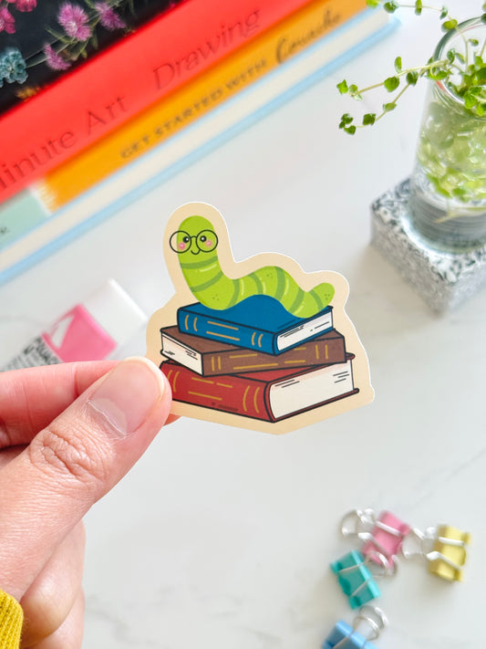 Cute stationery sticker for laptops, journals, and scrapbooks