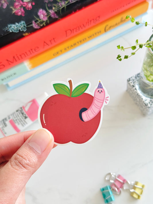 Cute stationery sticker for laptops, journals, and scrapbooks