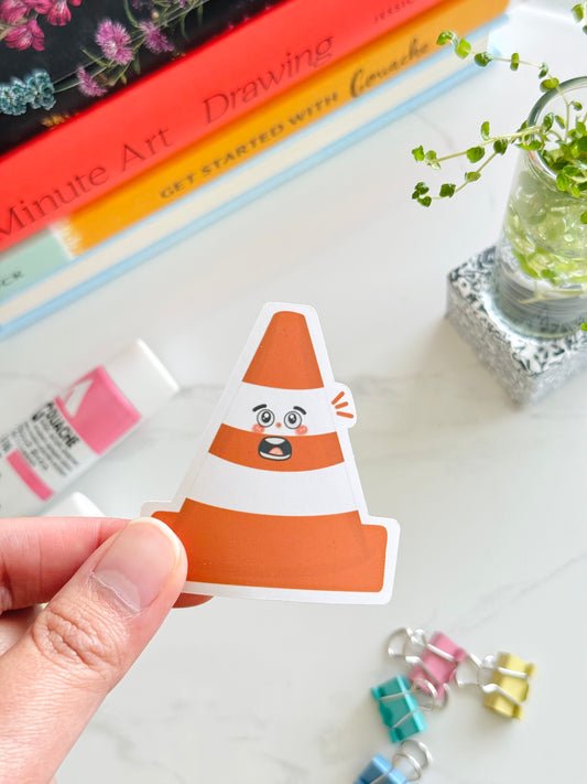 Cute stationery sticker for laptops, journals, and scrapbooks